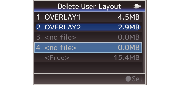 Delete User Layout